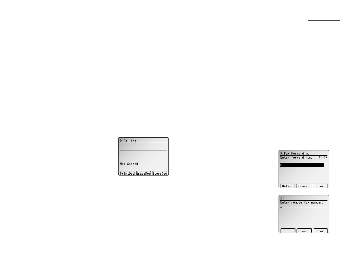 Transferring documents (fax forwarding) | Muratec MFX-2500 User Manual | Page 45 / 103