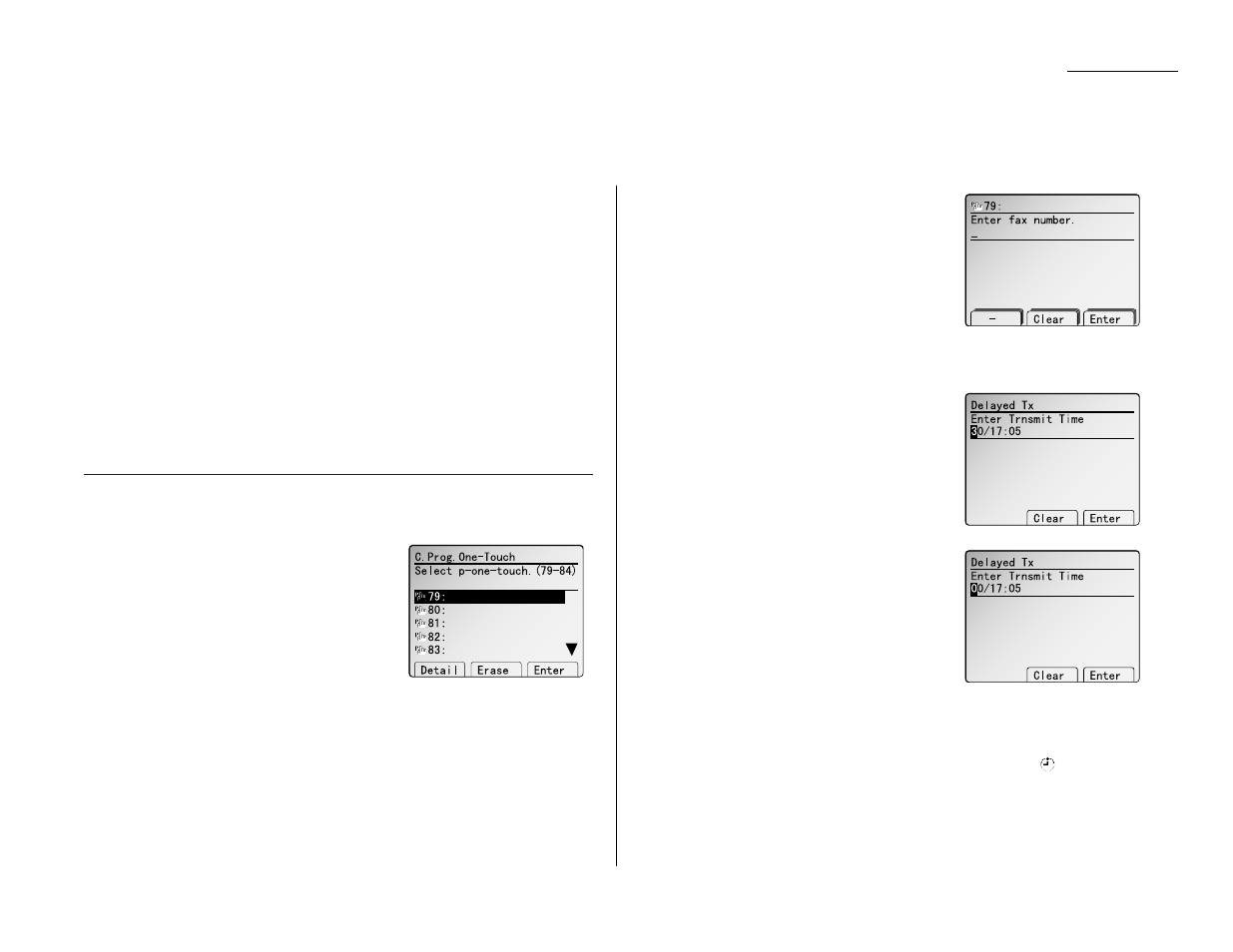 Programmable one-touch keys, Using the power of programmable one-touch keys, Programming a delayed transmission | Muratec MFX-2500 User Manual | Page 59 / 103