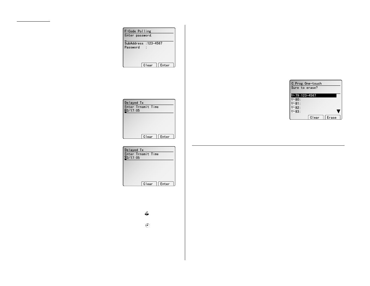 Erasing a programmable one-touch key | Muratec MFX-2500 User Manual | Page 64 / 103