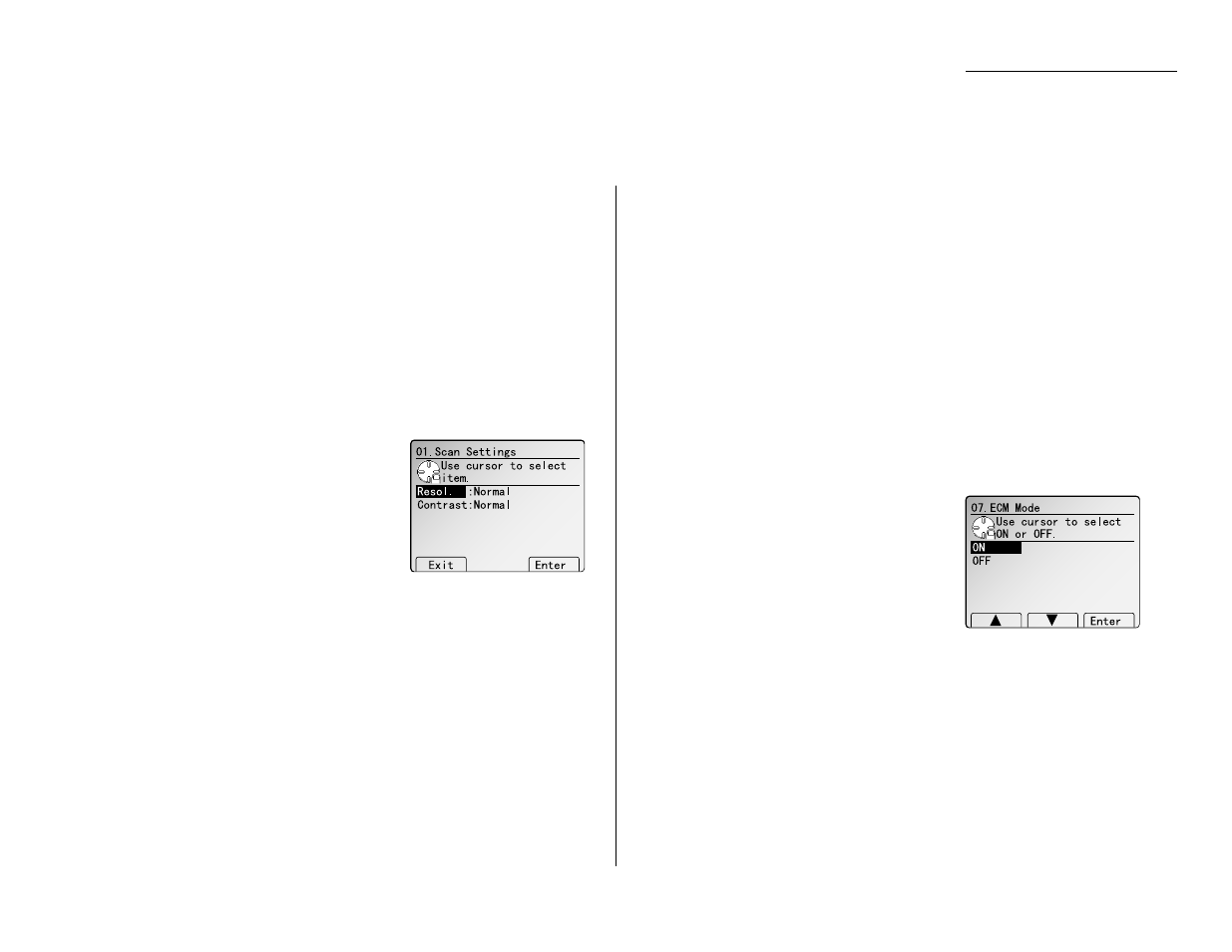 Settings for transmission, Scan settings, Setting | Muratec MFX-2500 User Manual | Page 75 / 103