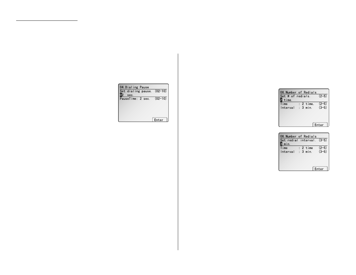Settings for dialling, Changing the dialling pause length, Changing redial settings | Muratec MFX-2500 User Manual | Page 80 / 103