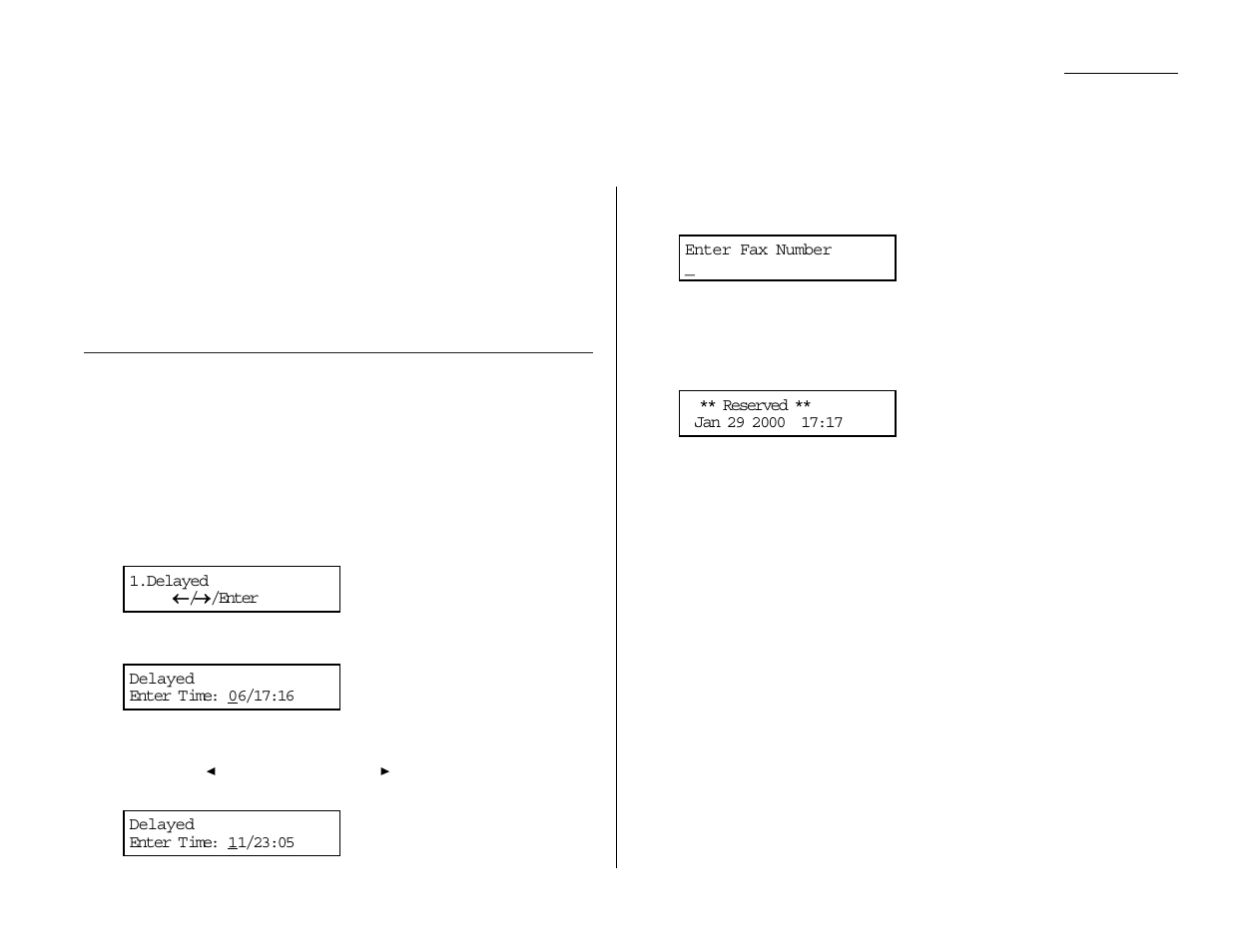 Delayed transmission, Setting up a delayed transmission | Muratec MFX-1200 User Manual | Page 64 / 156