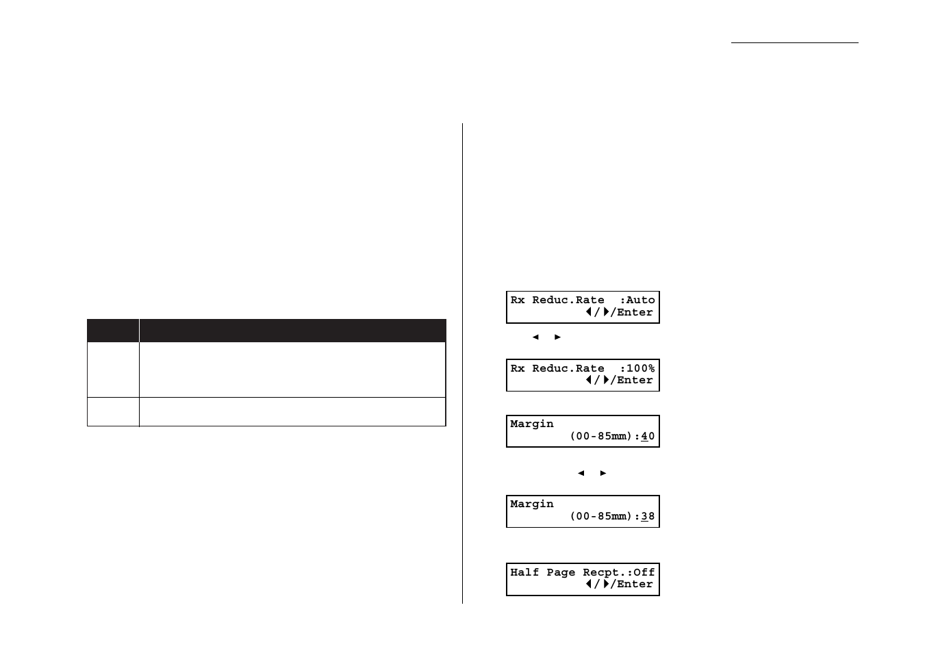 Settings for reception, Print settings | Muratec MFX-1300/1700 User Manual | Page 114 / 154
