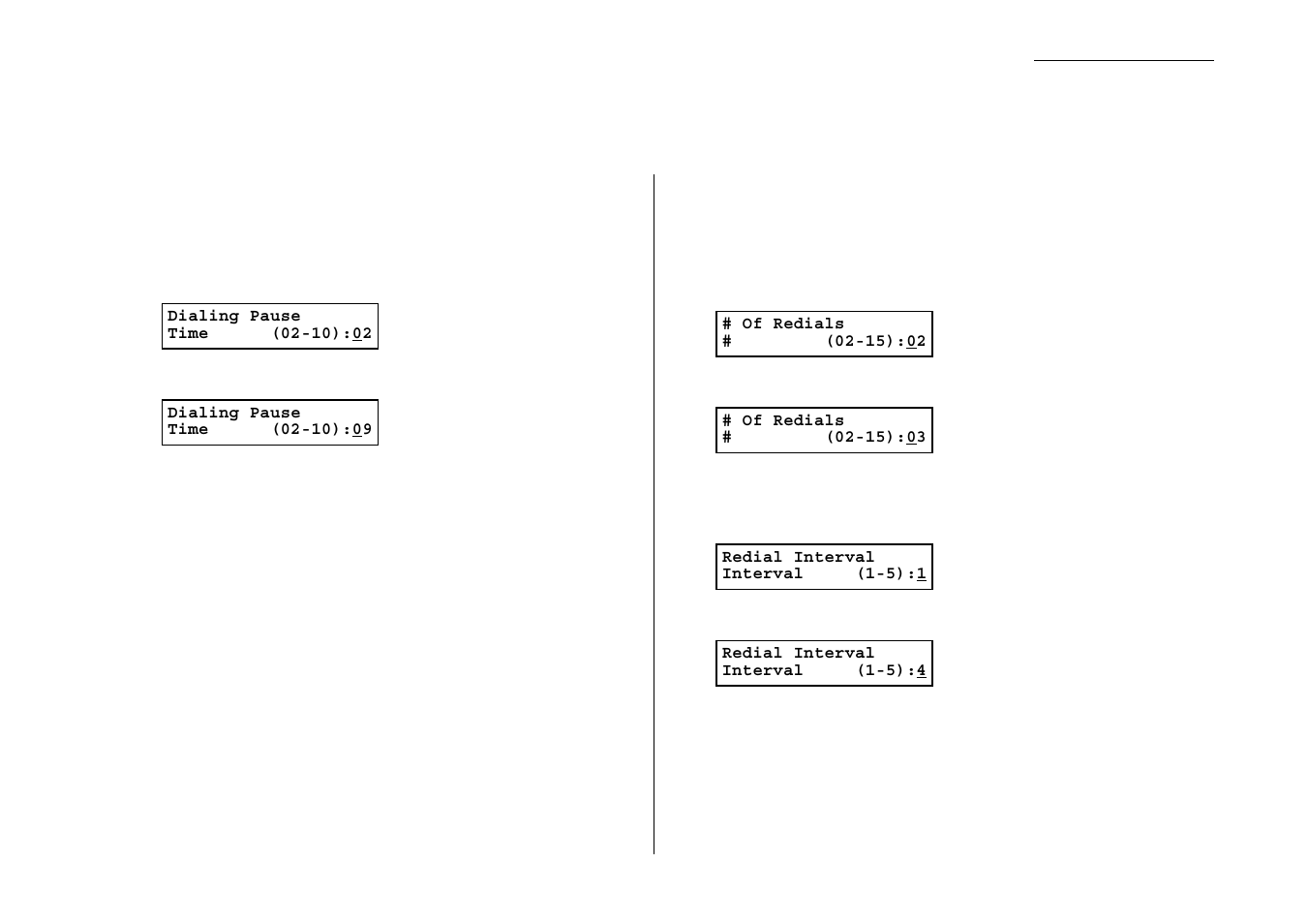 Settings for dialing, Changing the dialing pause length, Changing redial settings | Muratec MFX-1300/1700 User Manual | Page 116 / 154