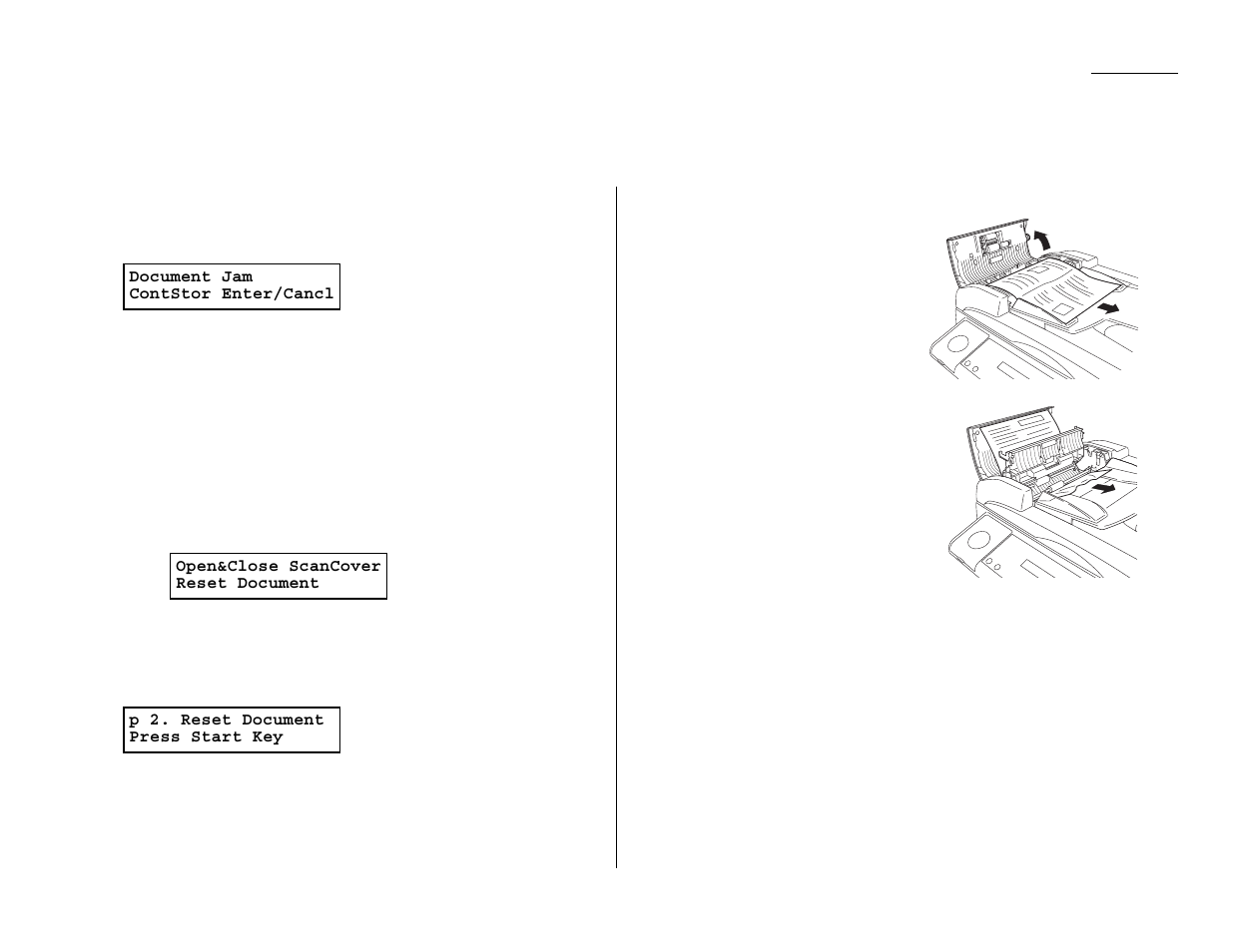 Clearing paper jams, If an original document jams | Muratec MFX-1300/1700 User Manual | Page 124 / 154