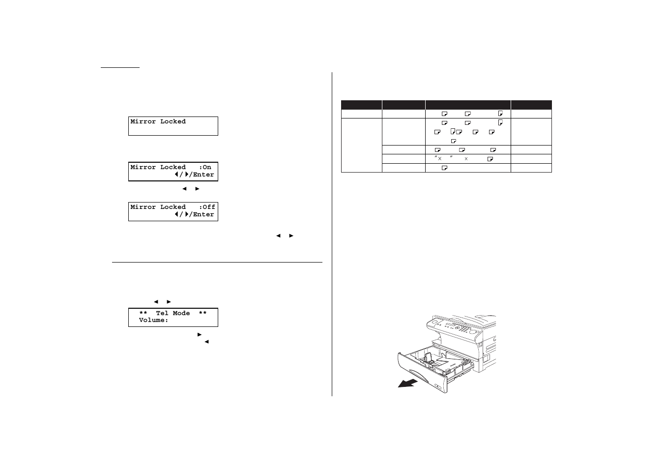 Turning off the transport mode, Adjust the monitor speaker s volume, Loading paper | Muratec MFX-1300/1700 User Manual | Page 19 / 154