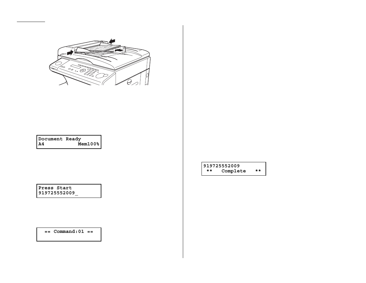 Sending a fax using the | Muratec MFX-1300/1700 User Manual | Page 35 / 154