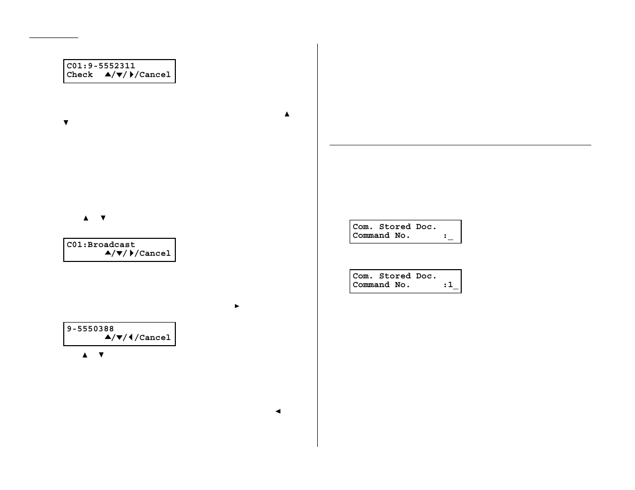 Printing a delayed command list, Printing a stored document | Muratec MFX-1300/1700 User Manual | Page 39 / 154