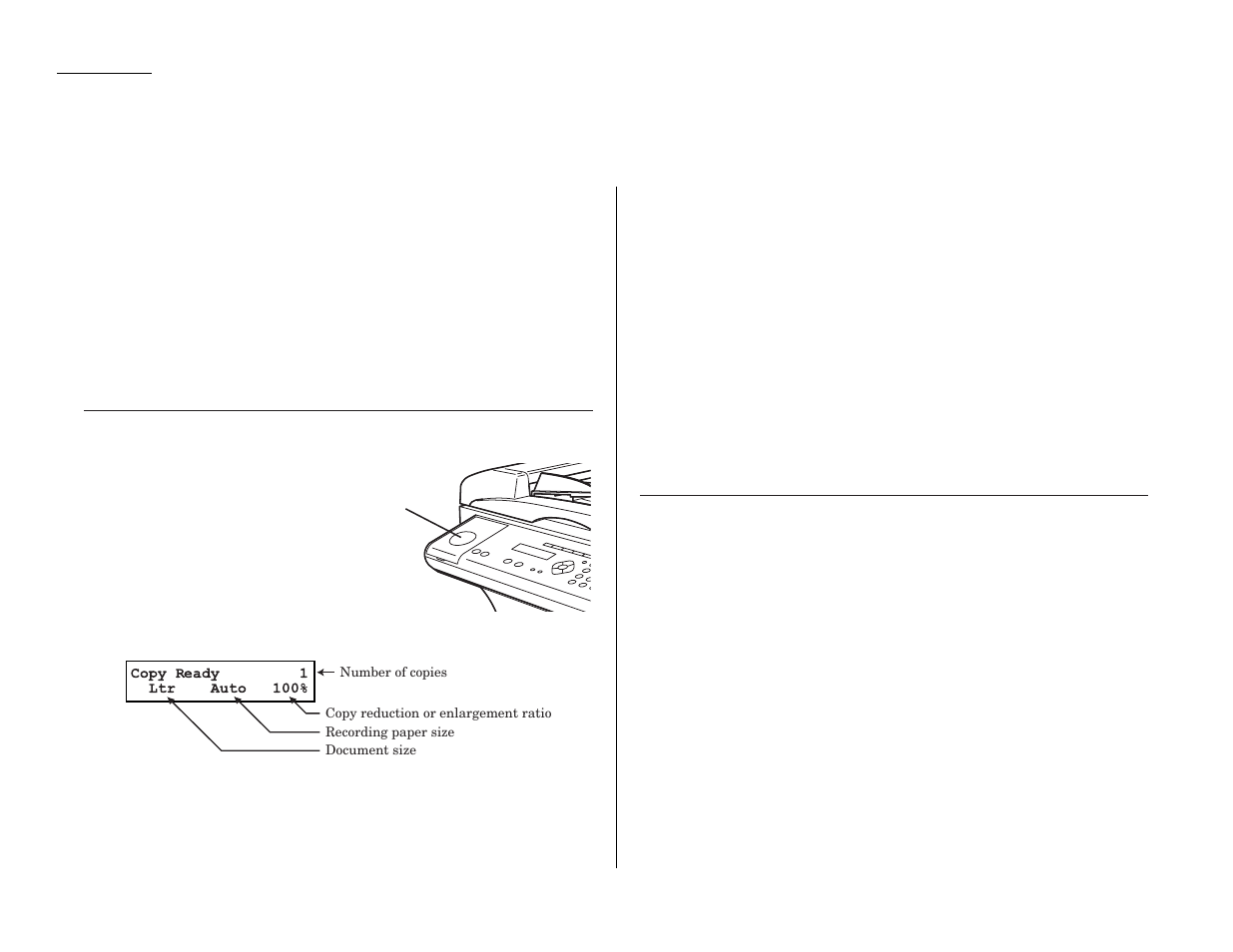 Making copies, Your machine s copier features, Basic copy procedure | Single copy | Muratec MFX-1300/1700 User Manual | Page 43 / 154