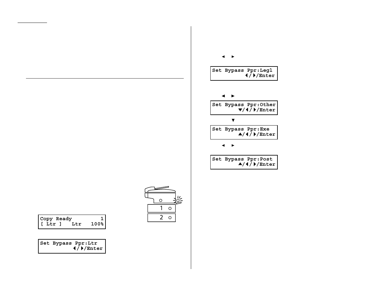 Using the bypass tray | Muratec MFX-1300/1700 User Manual | Page 45 / 154