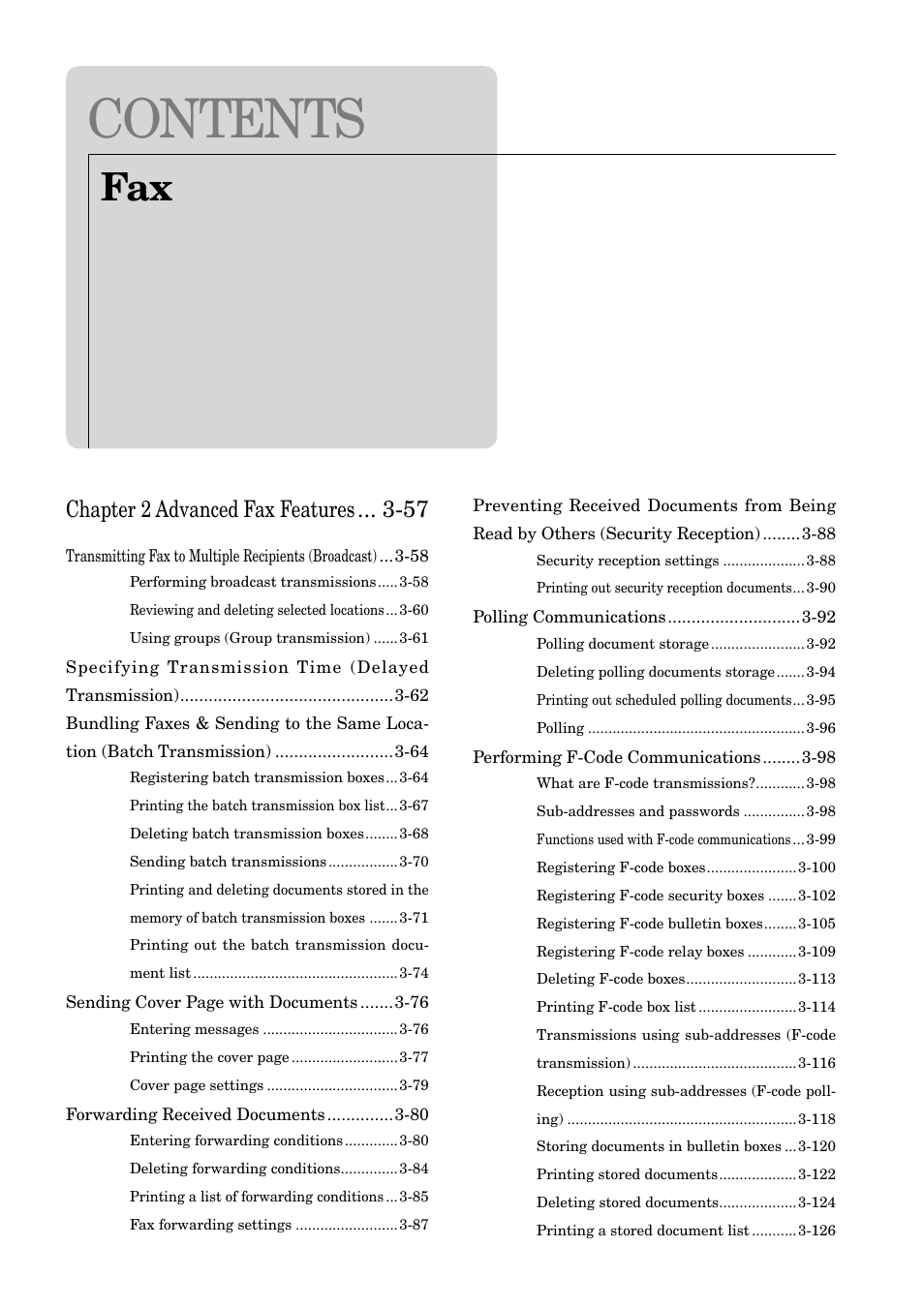 Muratec MFX-2830 User Manual | Page 11 / 471