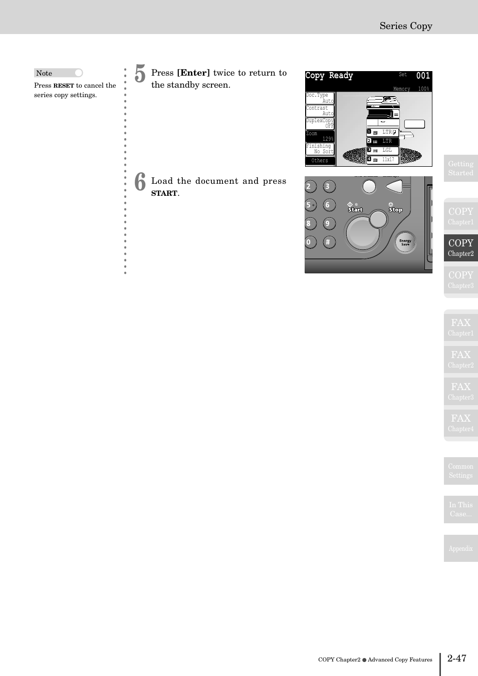 Copy ready 001 | Muratec MFX-2830 User Manual | Page 127 / 471