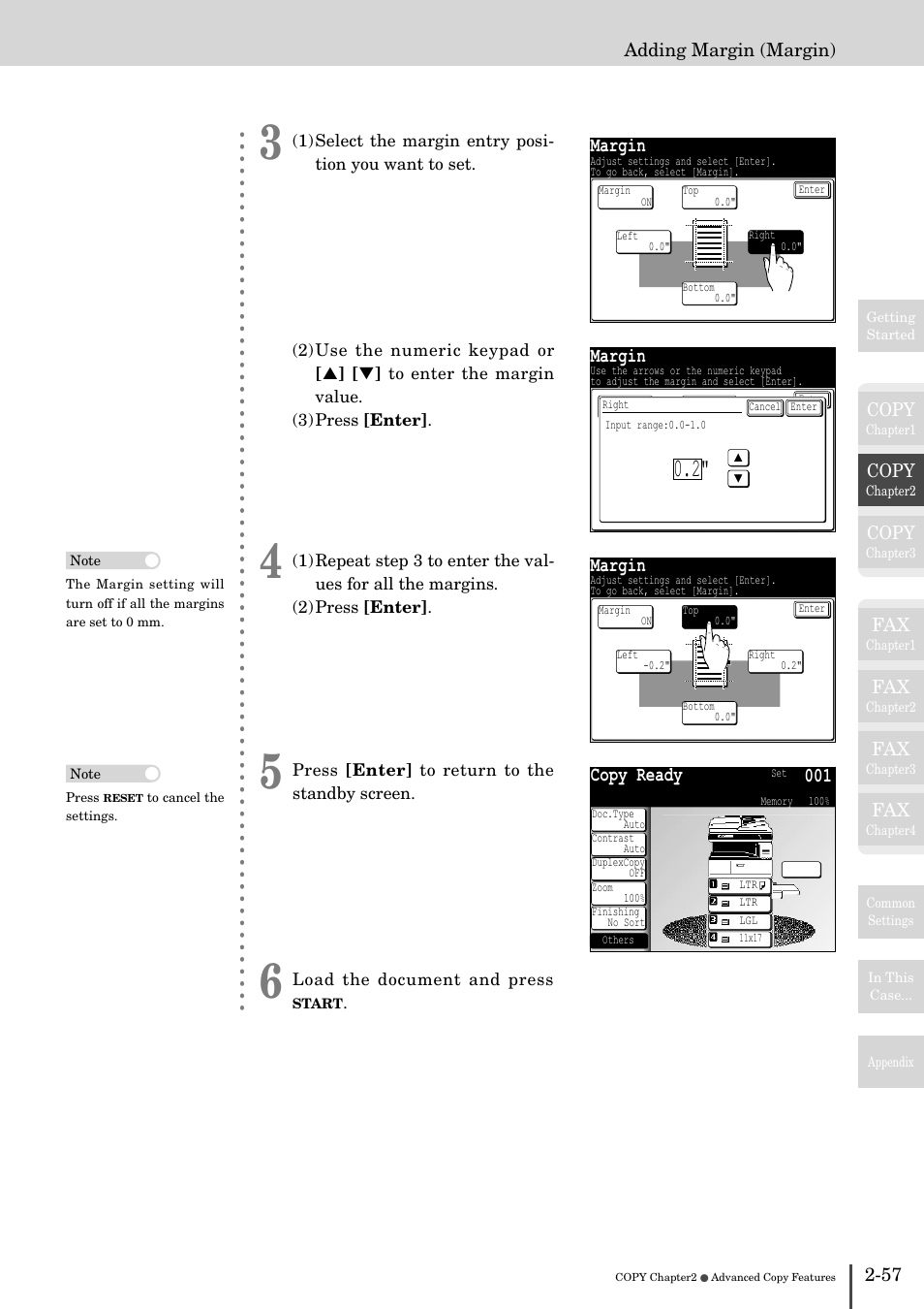 Margin, Copy ready 001 | Muratec MFX-2830 User Manual | Page 137 / 471