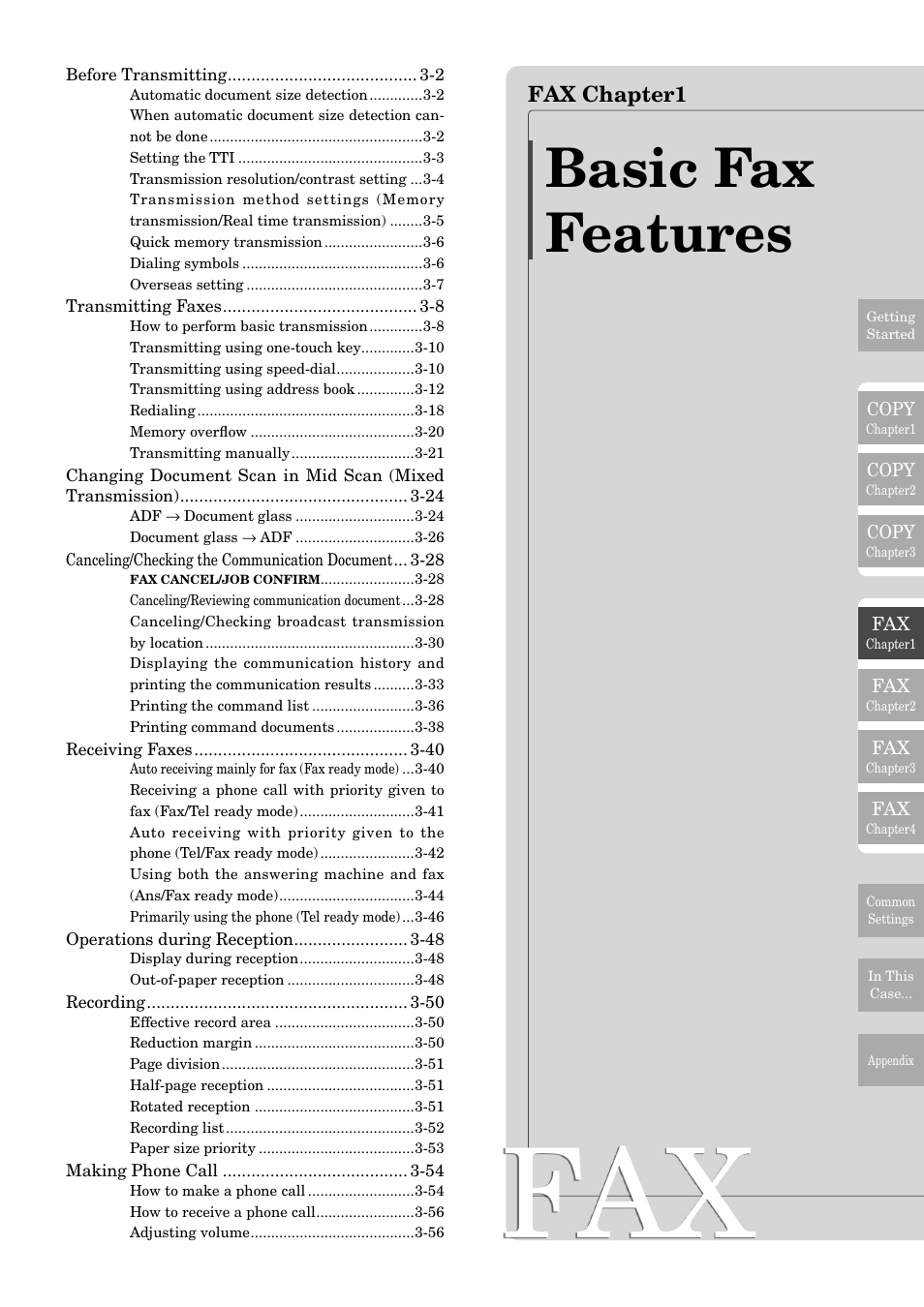 Basic fax features | Muratec MFX-2830 User Manual | Page 179 / 471