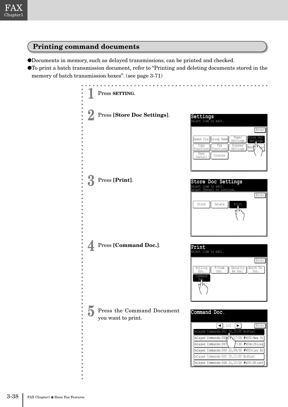 Printing command documents -38, Printing command documents | Muratec MFX-2830 User Manual | Page 216 / 471