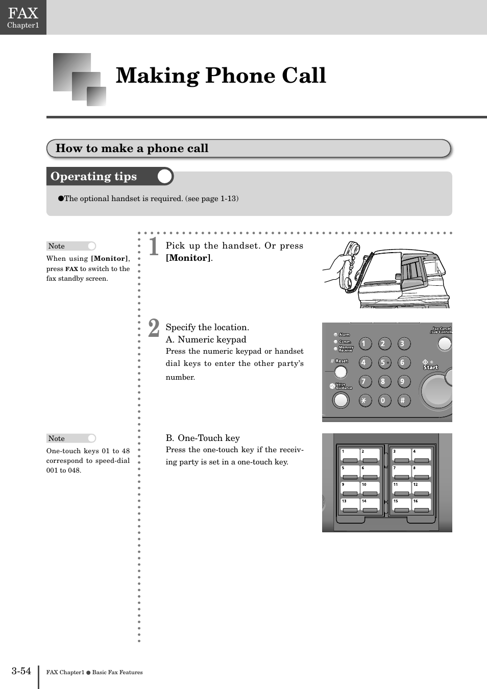 Making phone call -5, How to make a phone call -54, Making phone call | Muratec MFX-2830 User Manual | Page 232 / 471