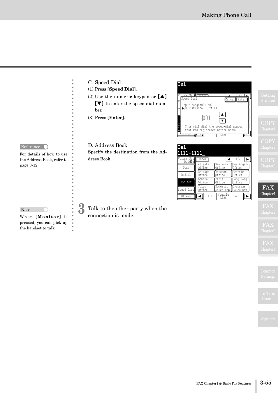Copy, 55 making phone call | Muratec MFX-2830 User Manual | Page 233 / 471