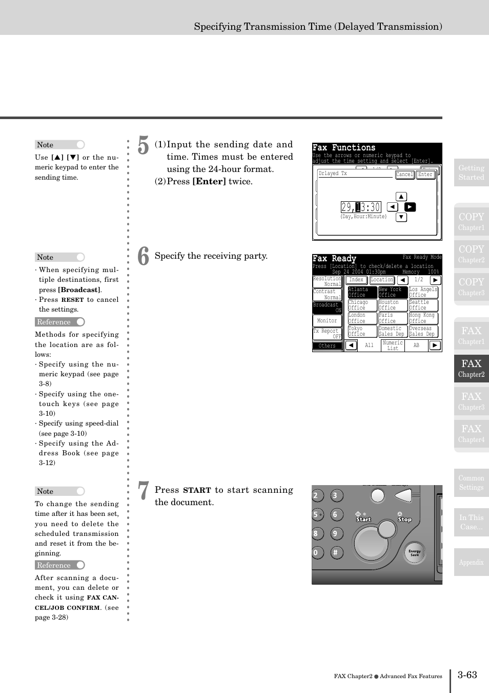 Fax functions, Fax ready, Copy | Muratec MFX-2830 User Manual | Page 241 / 471