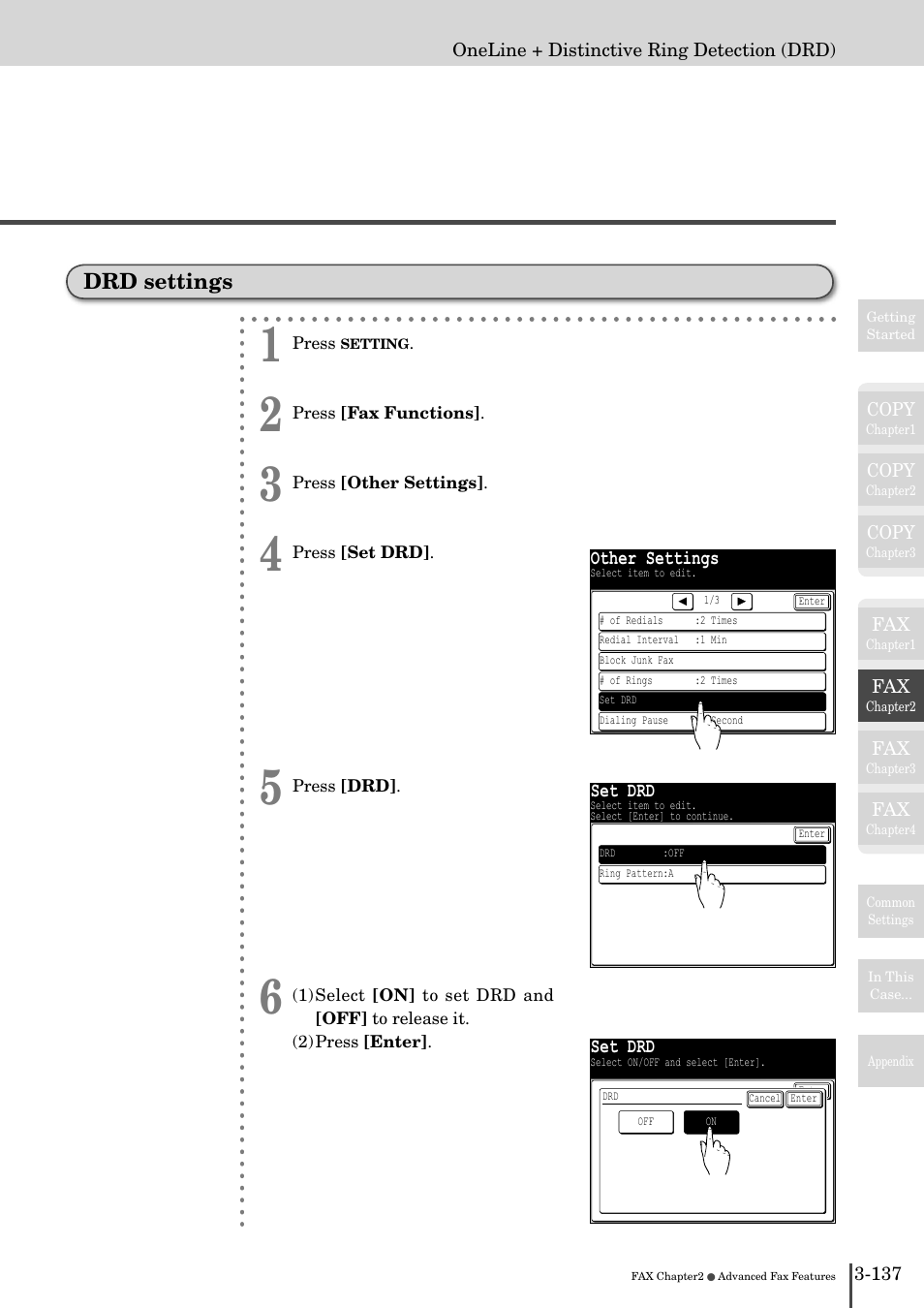 Drd settings -13 | Muratec MFX-2830 User Manual | Page 315 / 471