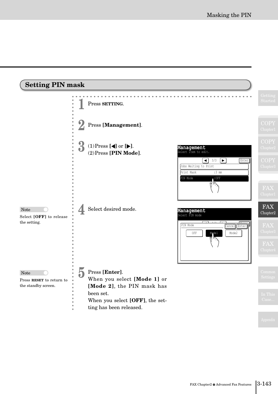 Setting pin mask -14, Setting pin mask | Muratec MFX-2830 User Manual | Page 321 / 471