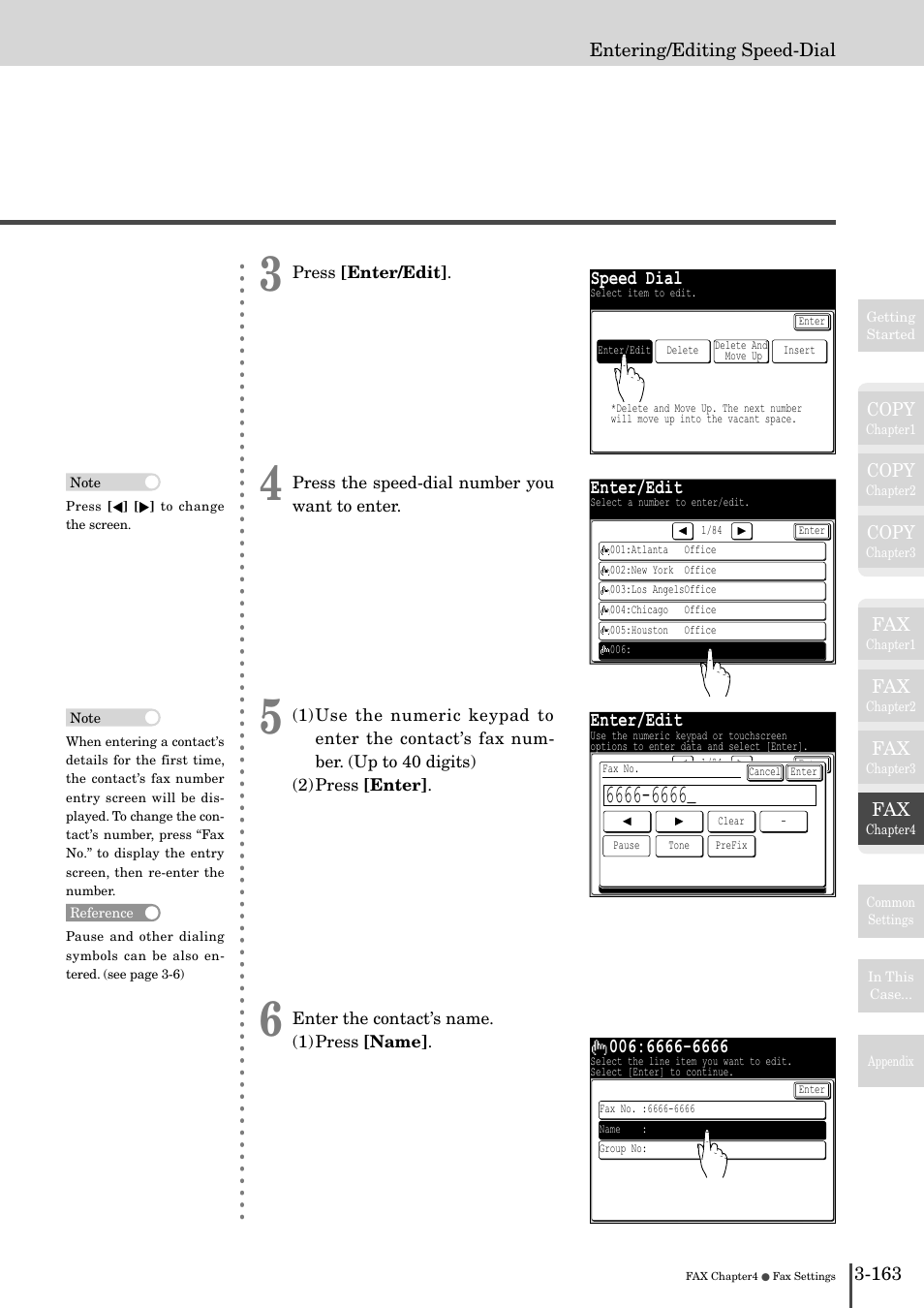 Speed dial, Enter/edit | Muratec MFX-2830 User Manual | Page 341 / 471