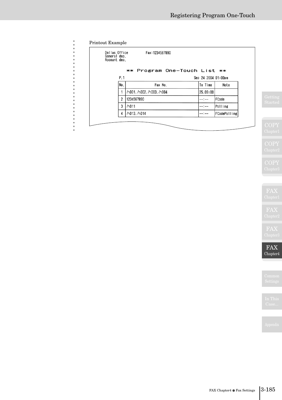 Copy, Registering program one-touch | Muratec MFX-2830 User Manual | Page 363 / 471