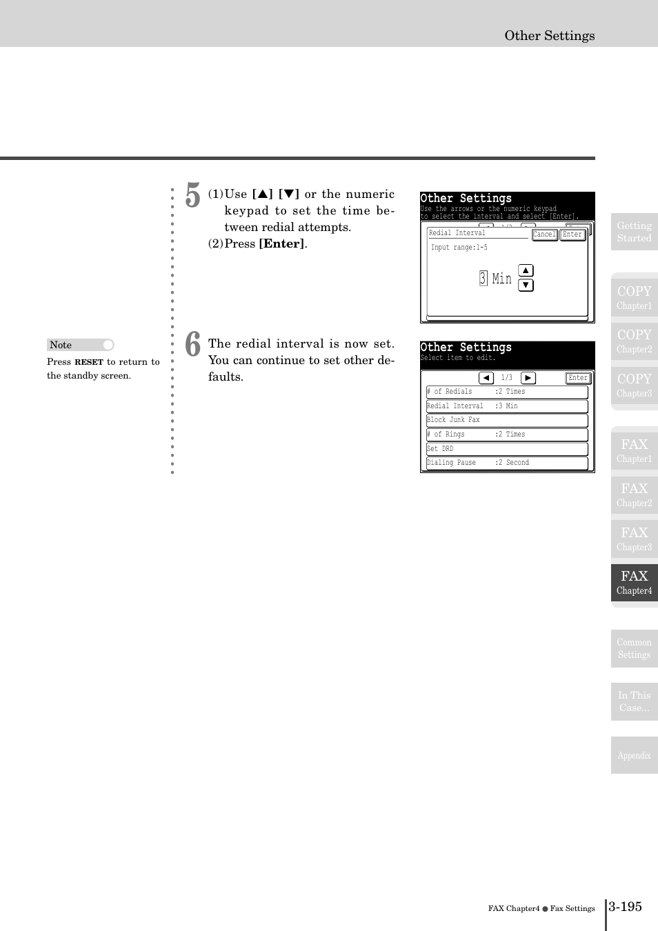 3 min, Other settings | Muratec MFX-2830 User Manual | Page 373 / 471