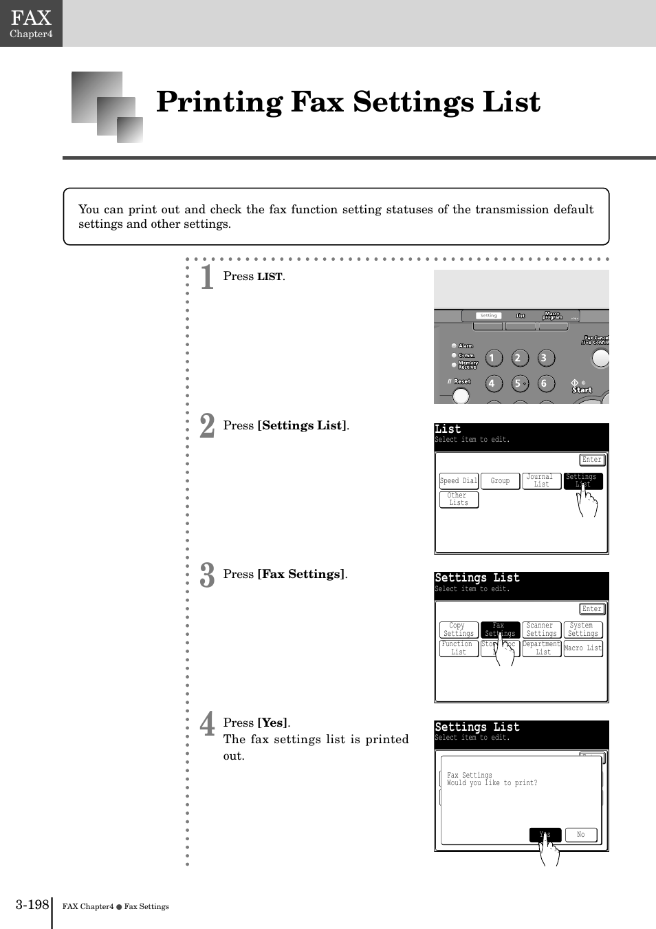 Printing fax settings list -19, Printing fax settings list | Muratec MFX-2830 User Manual | Page 376 / 471