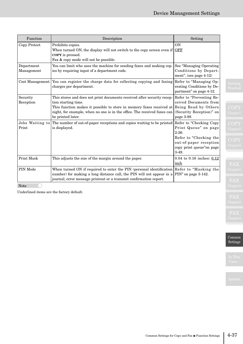 Copy, 37 device management settings | Muratec MFX-2830 User Manual | Page 415 / 471