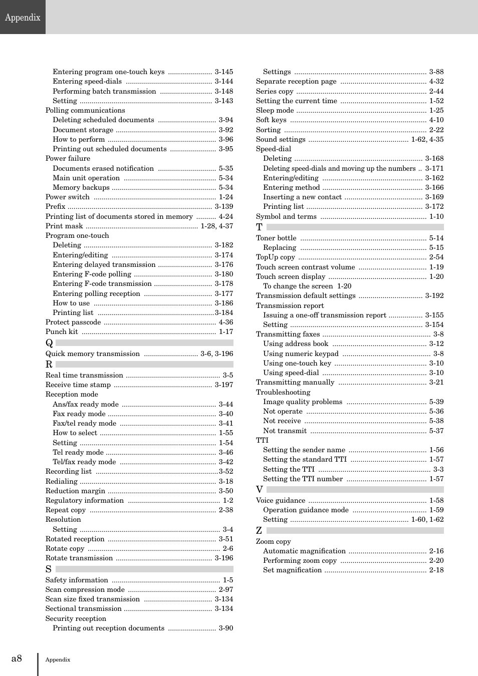 Appendix | Muratec MFX-2830 User Manual | Page 470 / 471