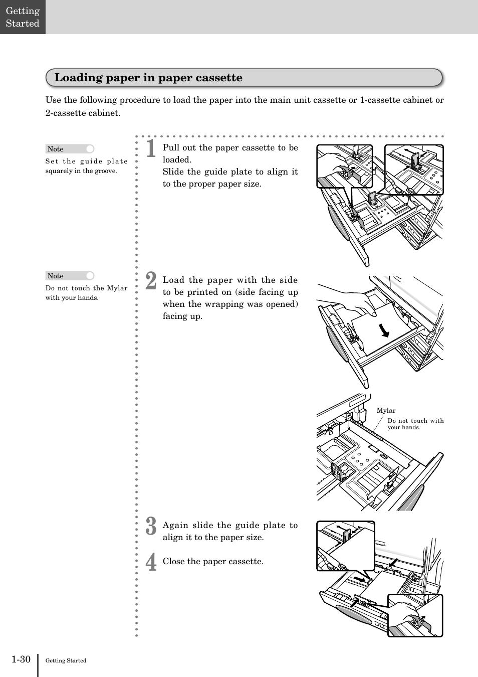 Loading paper in paper cassette -30 | Muratec MFX-2830 User Manual | Page 48 / 471