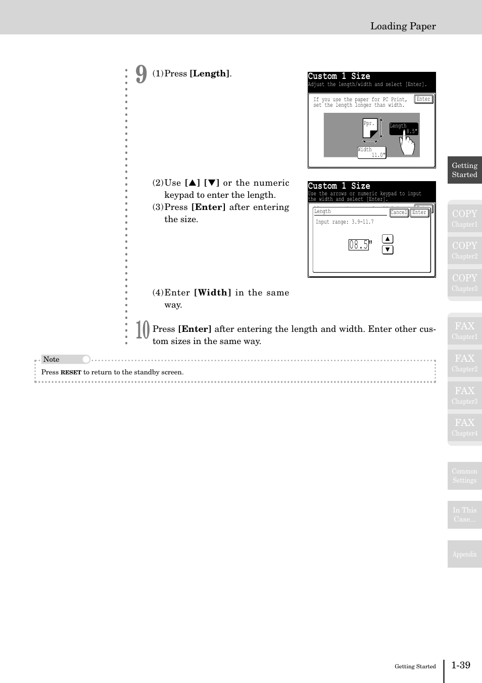 Custom 1 size | Muratec MFX-2830 User Manual | Page 57 / 471