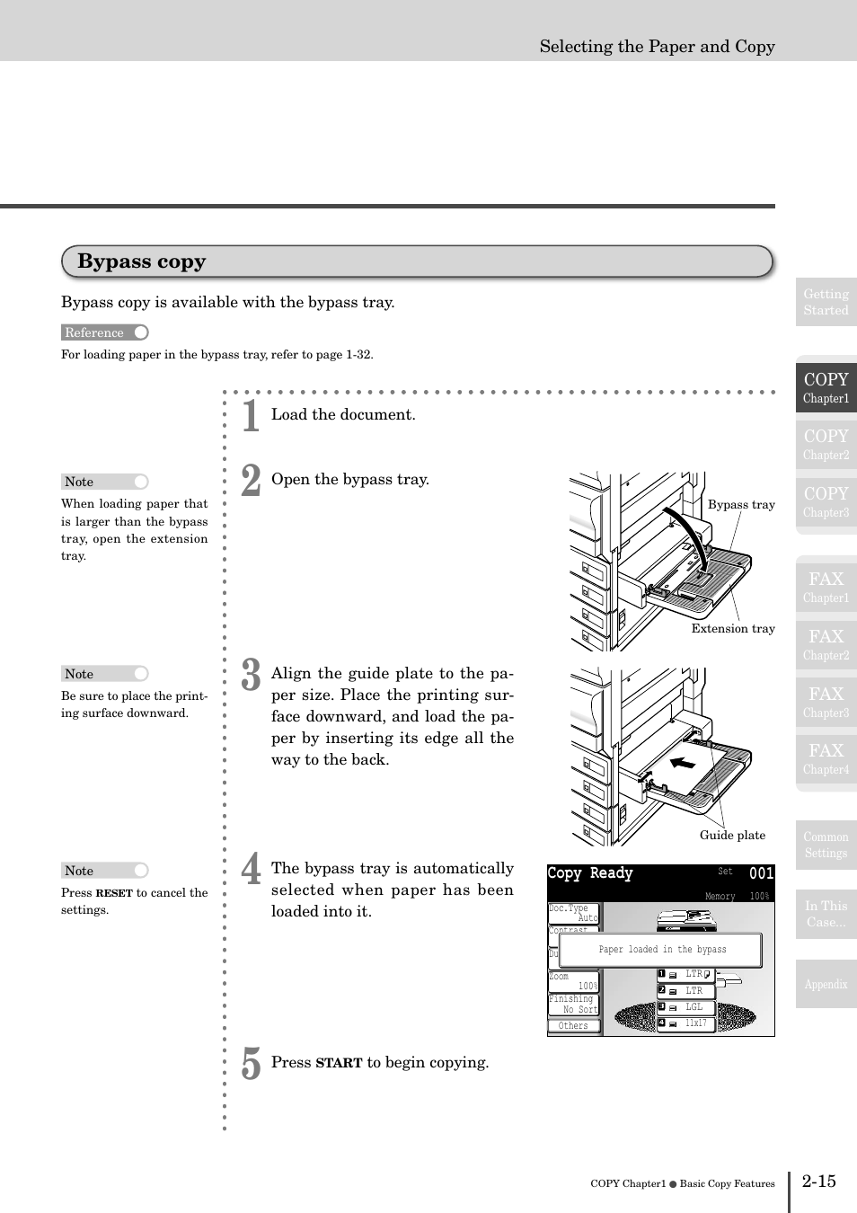 Bypass copy -15, Bypass copy | Muratec MFX-2830 User Manual | Page 95 / 471