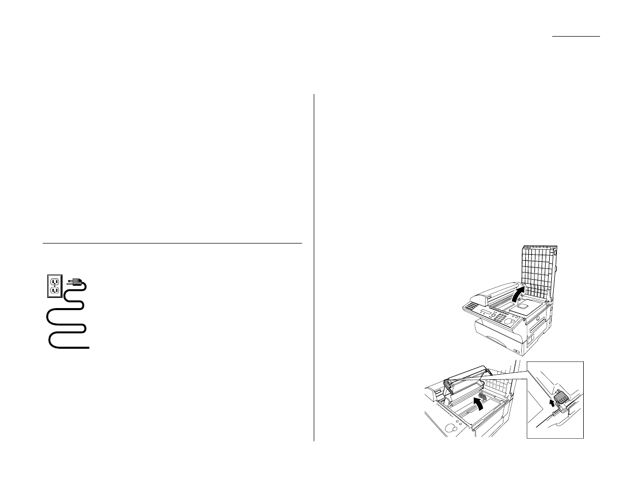 Setting up, Pick an installation spot, Power tips | Installing the printing supplies | Muratec F-320 User Manual | Page 16 / 142