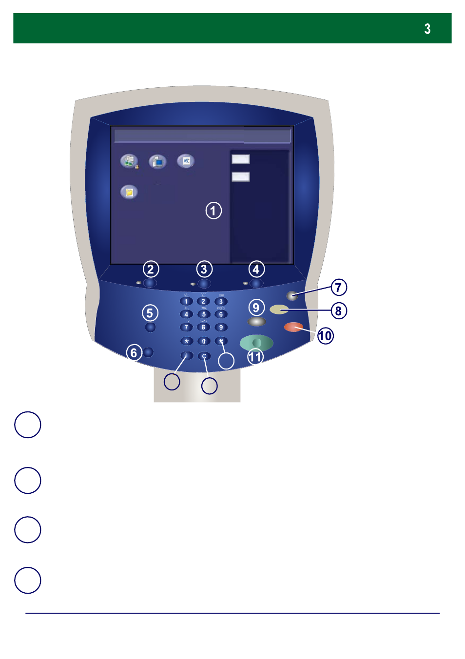 Panneau de commande | Xerox DocuColor 252  EU User Manual | Page 37 / 129