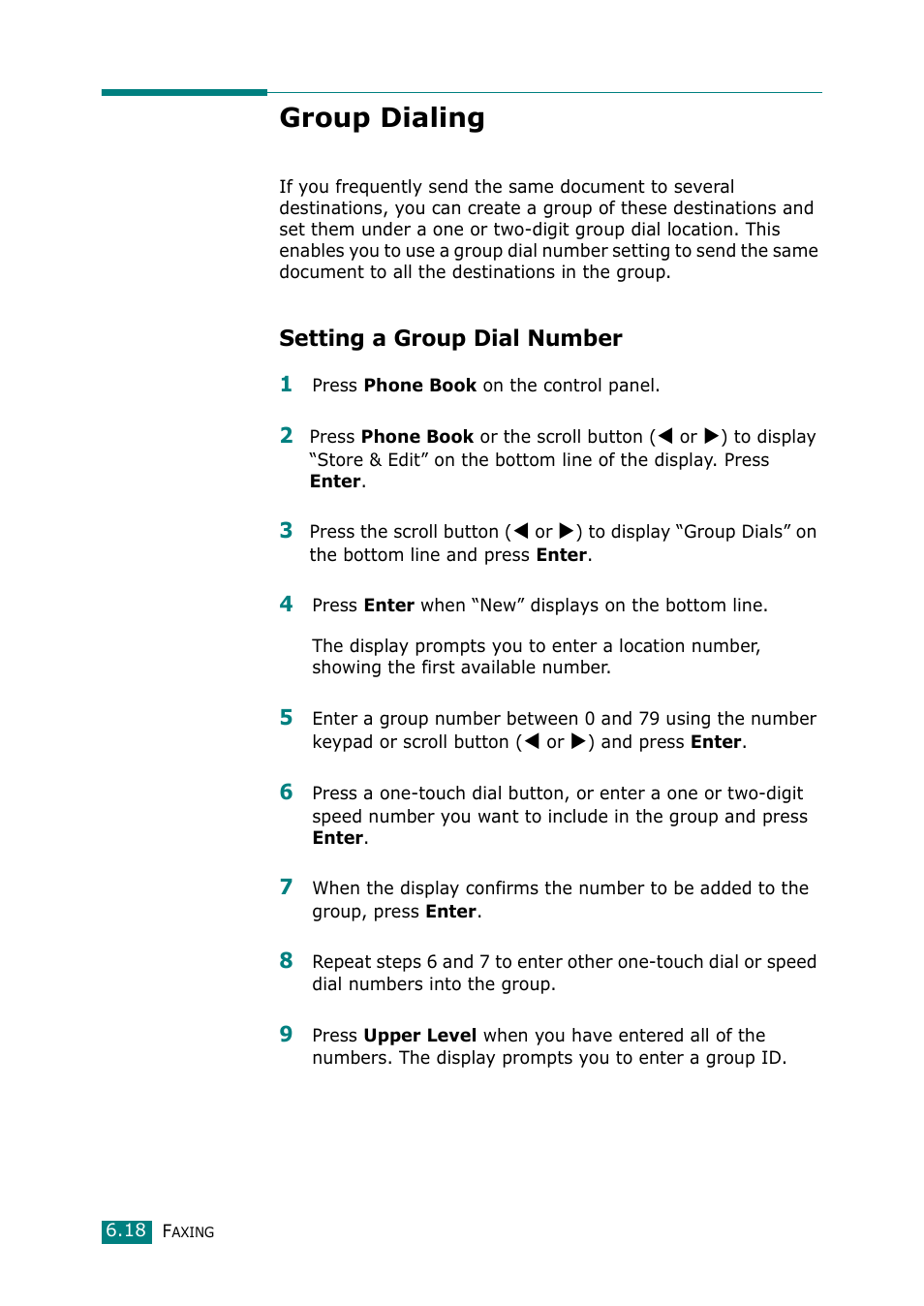 Group dialing, Setting a group dial number | Muratec F-114 Series User Manual | Page 119 / 211