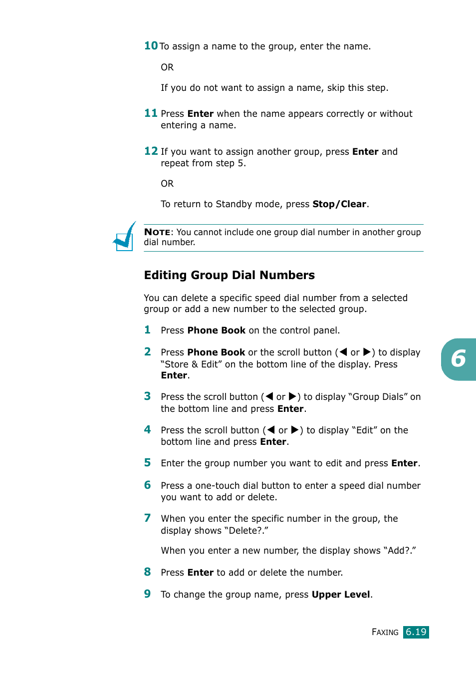 Editing group dial numbers | Muratec F-114 Series User Manual | Page 120 / 211