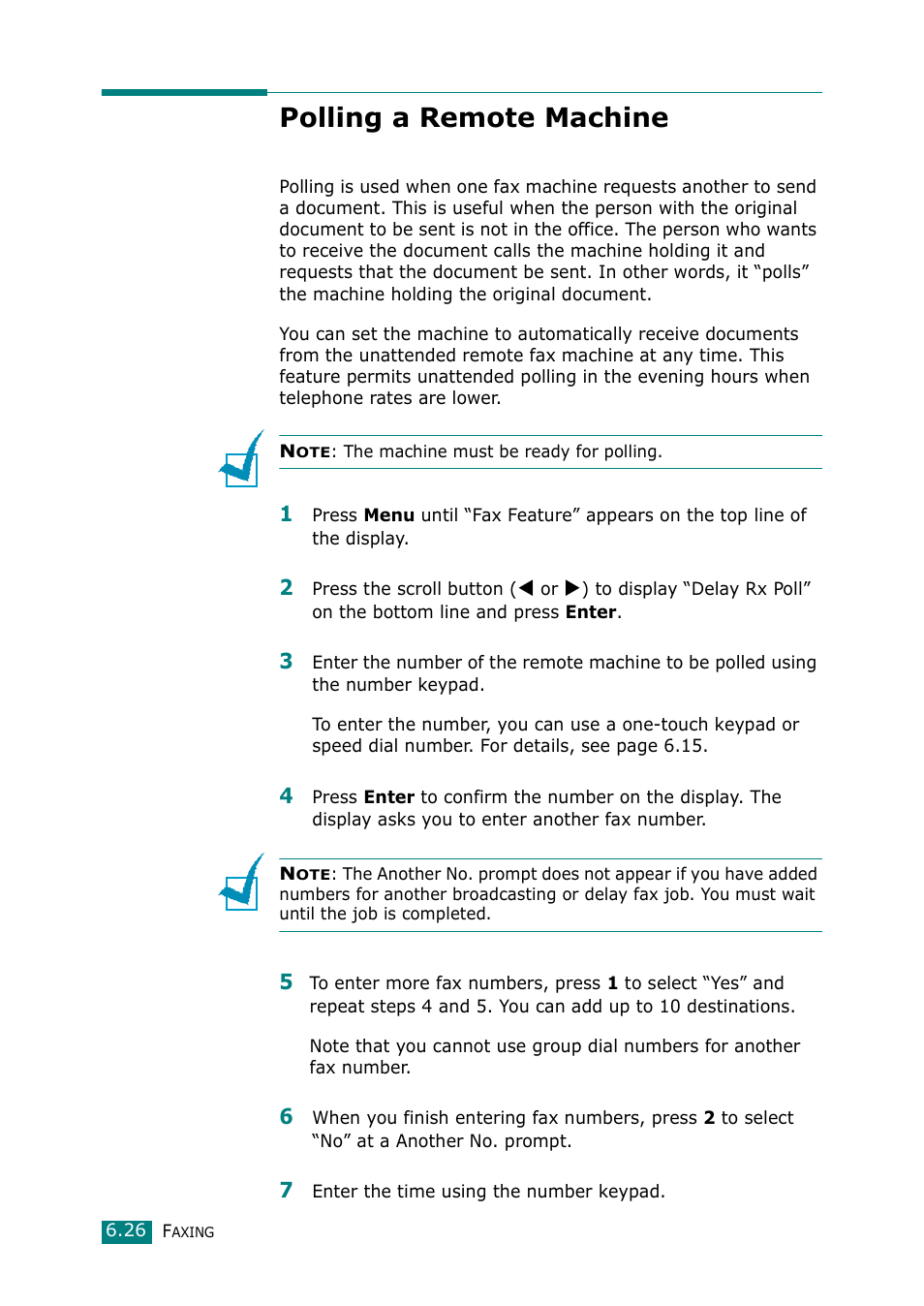 Polling a remote machine | Muratec F-114 Series User Manual | Page 127 / 211