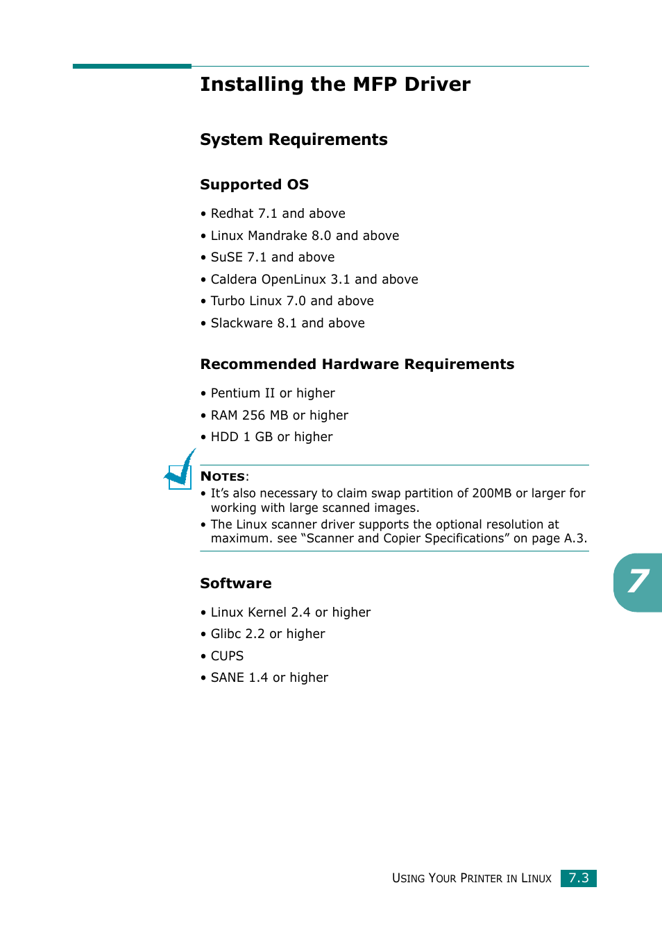 Installing the mfp driver, System requirements | Muratec F-114 Series User Manual | Page 142 / 211