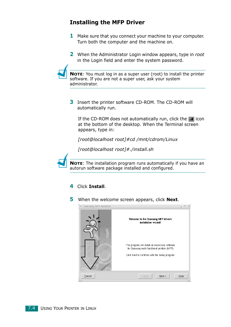 Installing the mfp driver | Muratec F-114 Series User Manual | Page 143 / 211