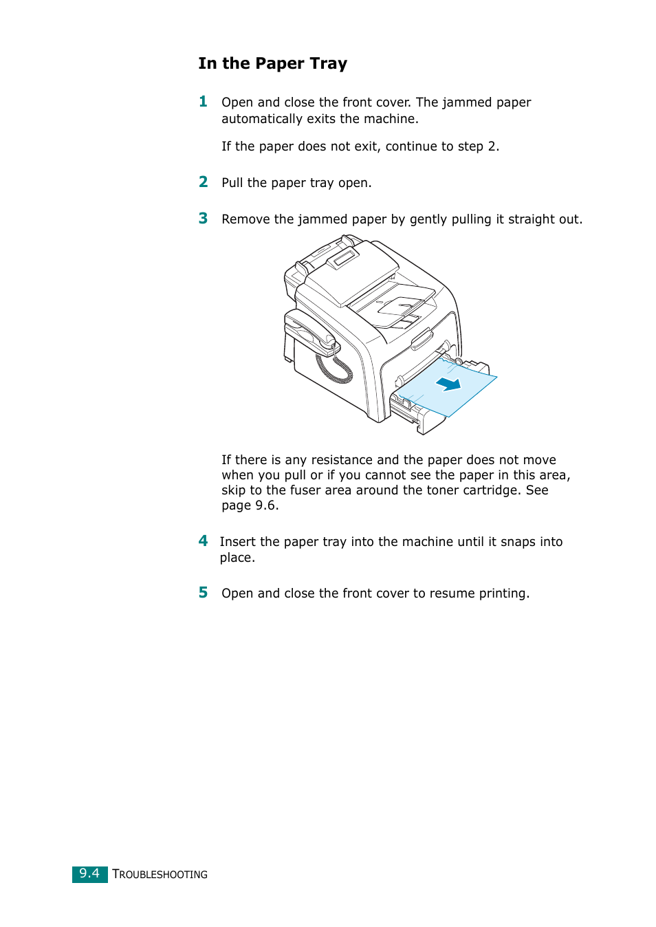 In the paper tray | Muratec F-114 Series User Manual | Page 175 / 211