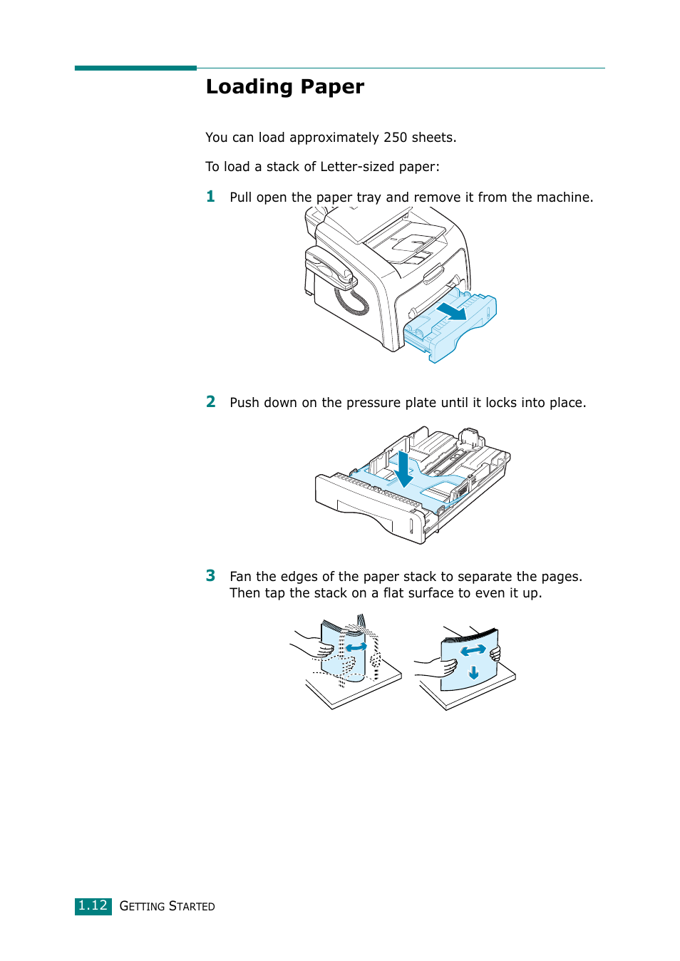 Loading paper | Muratec F-114 Series User Manual | Page 25 / 211