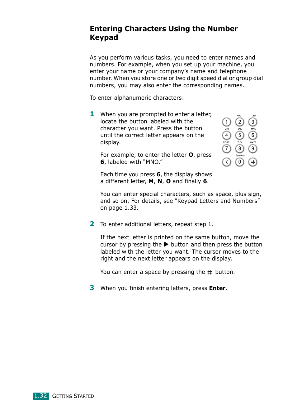 Entering characters using the number keypad | Muratec F-114 Series User Manual | Page 45 / 211