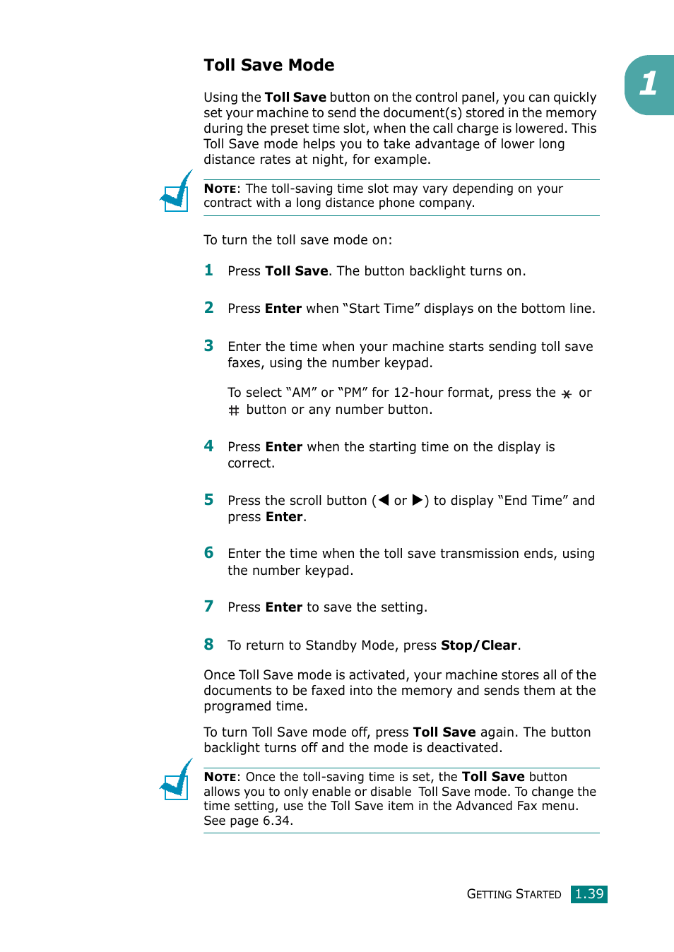 Toll save mode | Muratec F-114 Series User Manual | Page 52 / 211