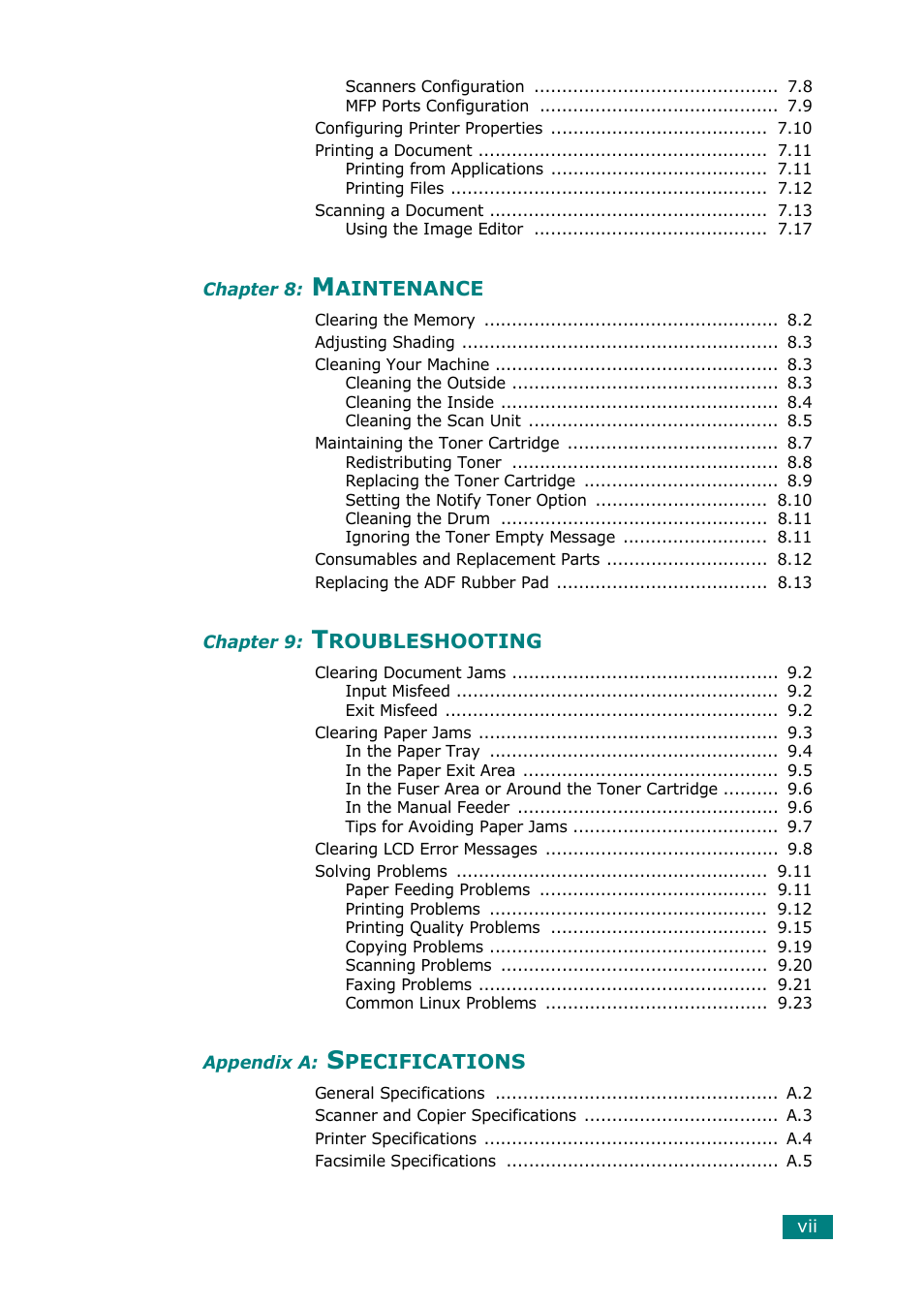 Muratec F-114 Series User Manual | Page 6 / 211