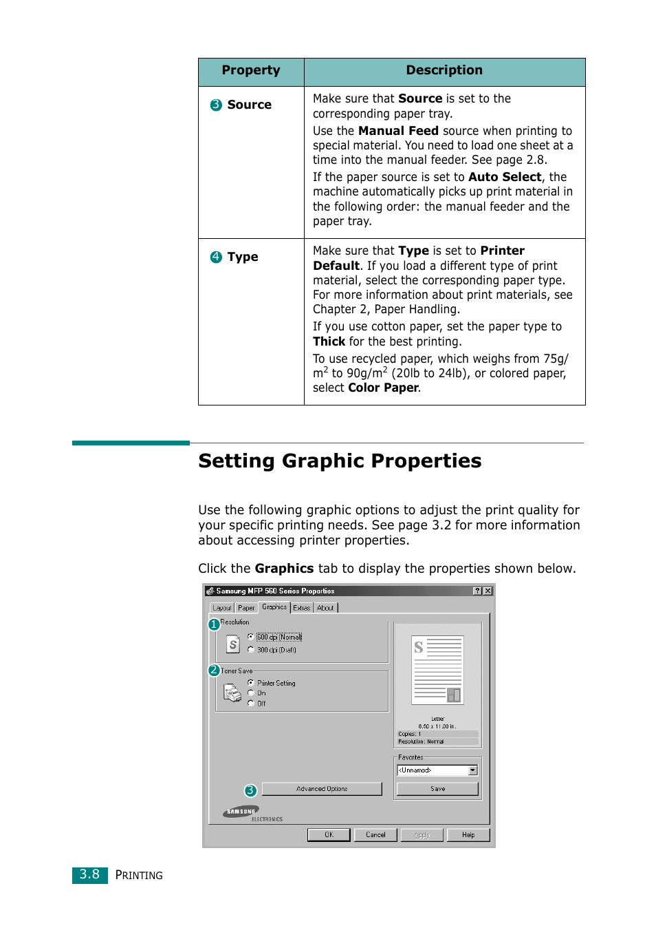 Setting graphic properties | Muratec F-114 Series User Manual | Page 71 / 211