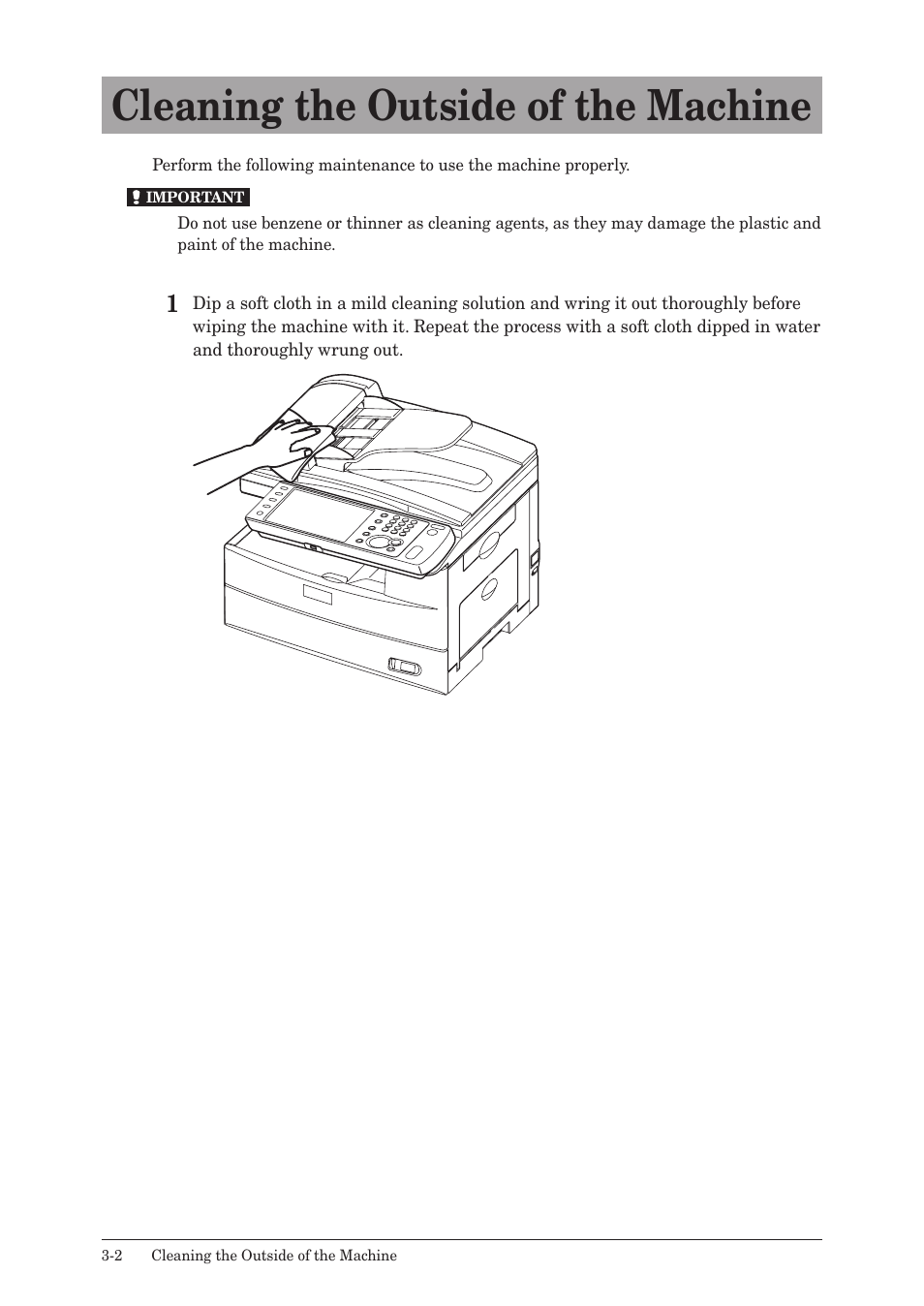 Cleaning the outside of the machine, Cleaning the outside of the machine -2 | Muratec QUADACCESS MFX-2590 User Manual | Page 133 / 165