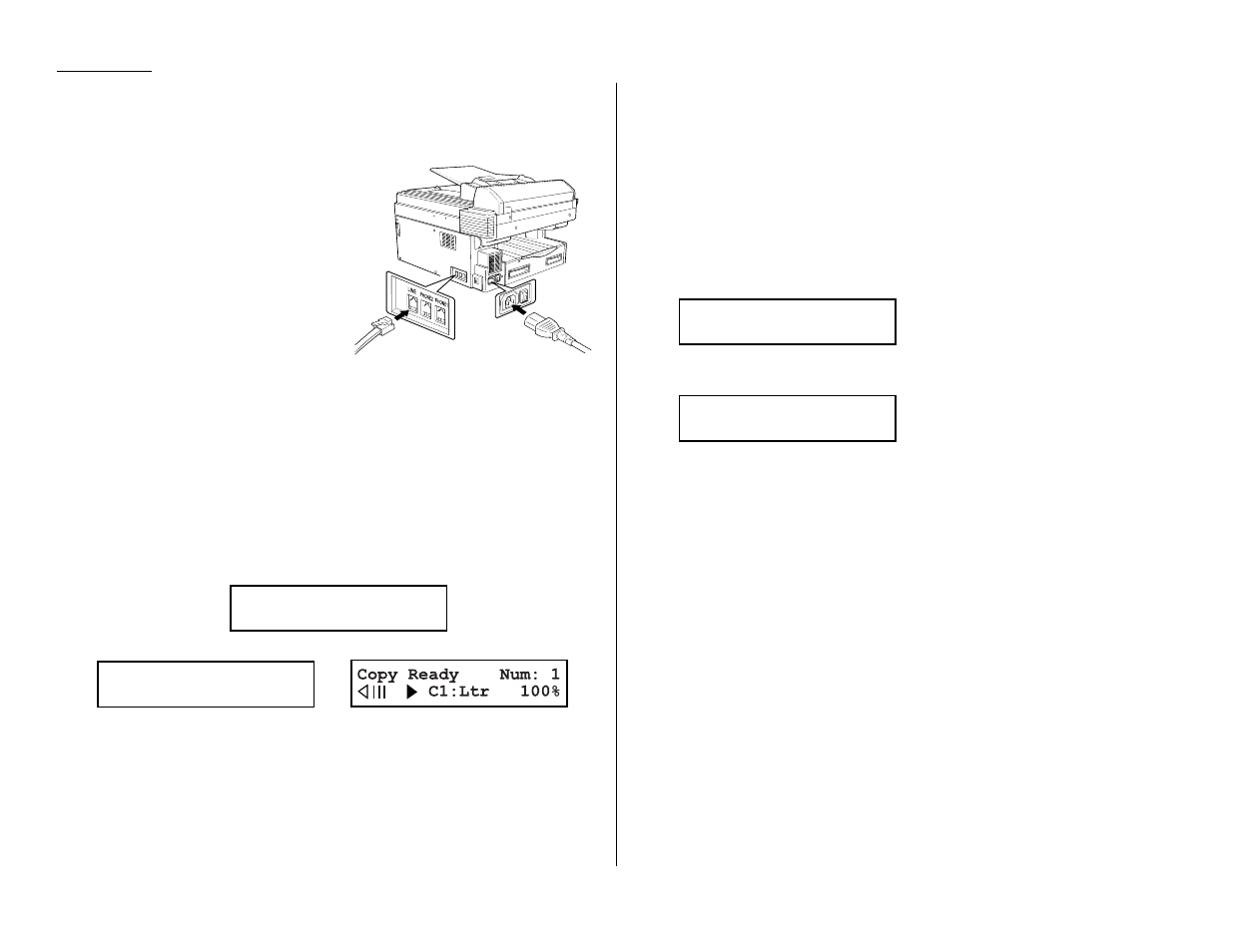Plug in and power up, Turn off the transport mode | Muratec MFX-1500E User Manual | Page 24 / 142
