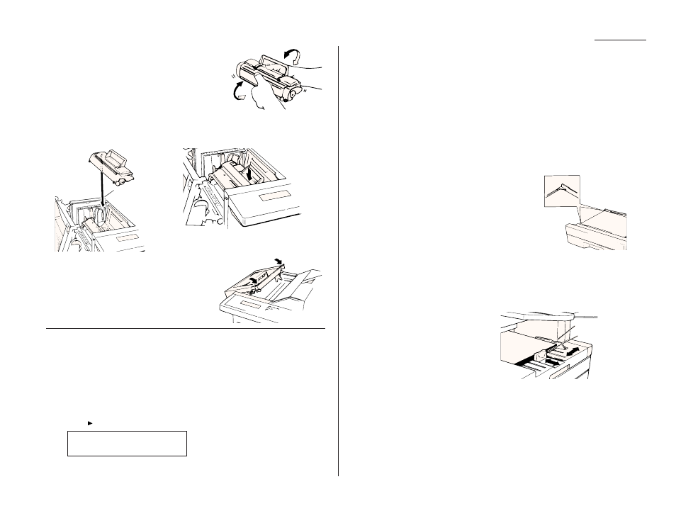When you install a new drum cartridge, Loading paper | Muratec F-150 User Manual | Page 15 / 115