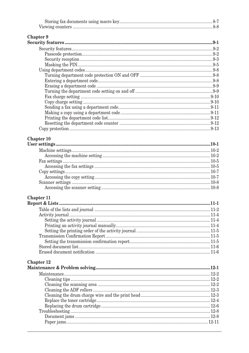 Muratec MFX-1350 User Manual | Page 7 / 197